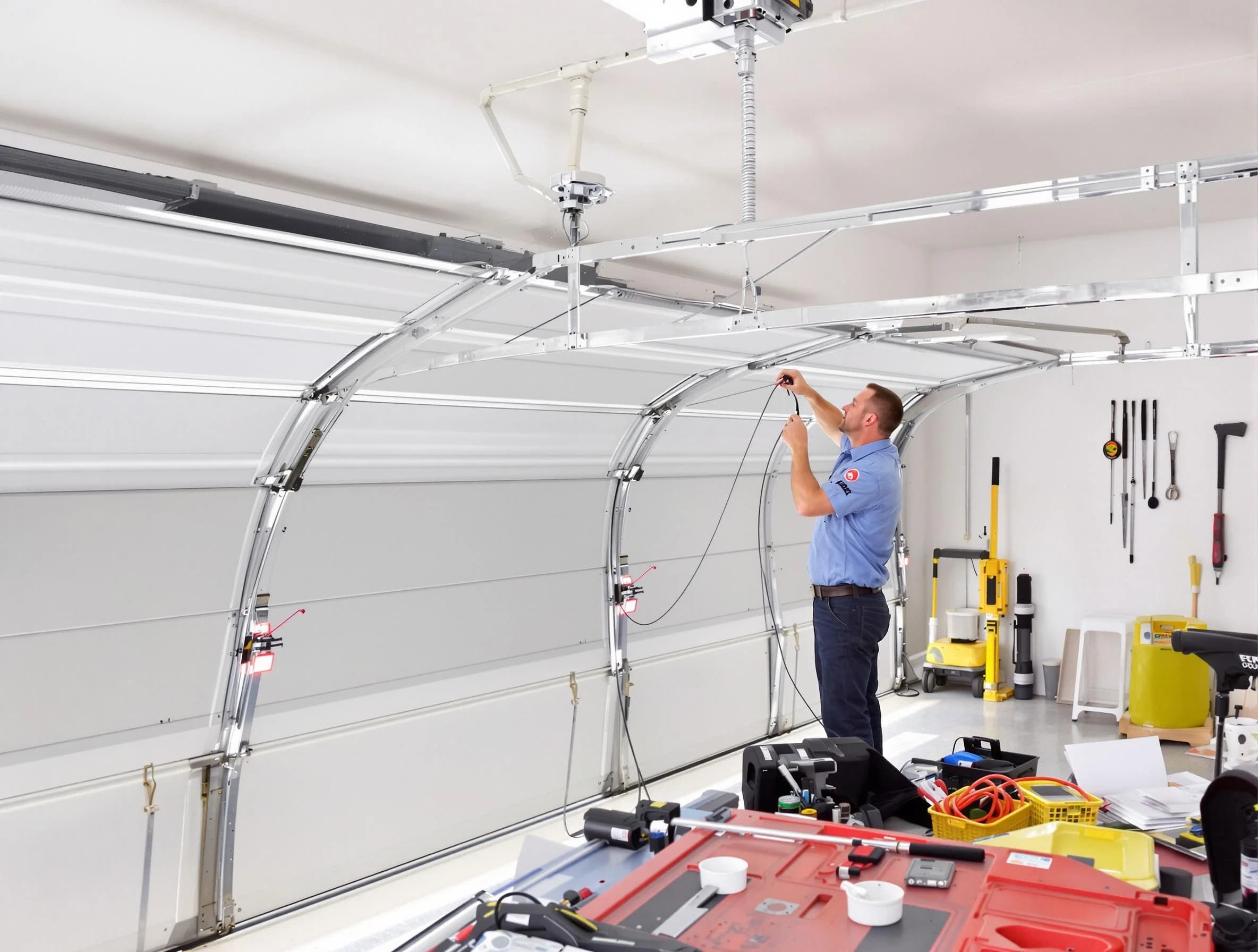 Garage door cable repair service by Edgewood Garage Door Repair in Edgewood