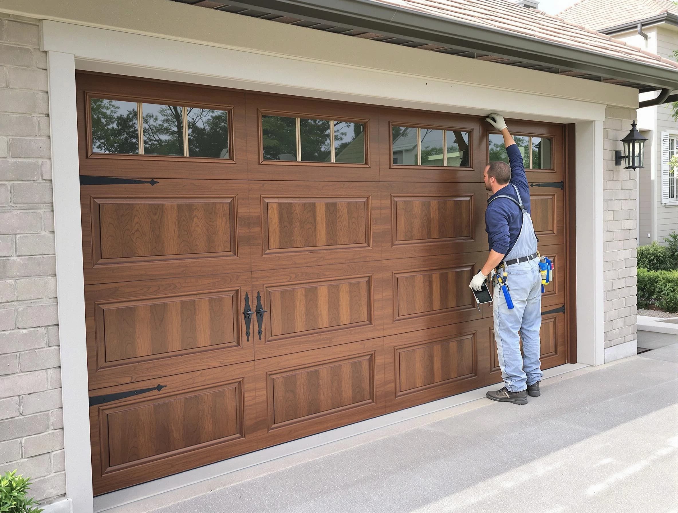 Custom garage door showcase by Edgewood Garage Door Repair in Edgewood