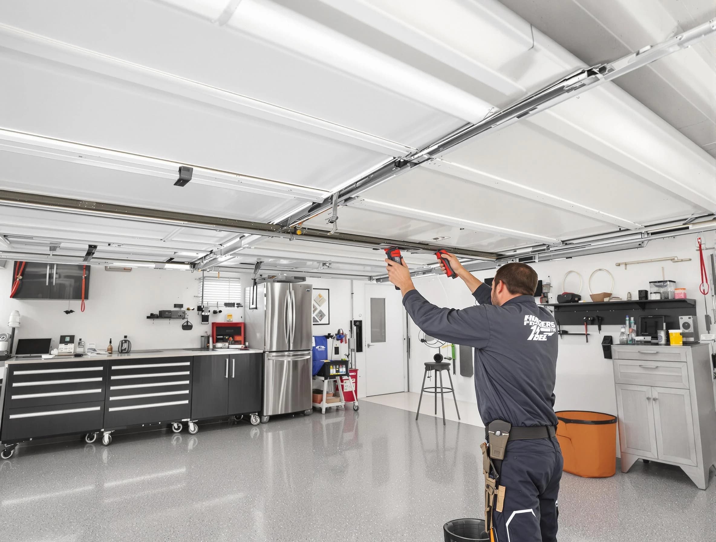 Overhead garage door repair service by Edgewood Garage Door Repair in Edgewood