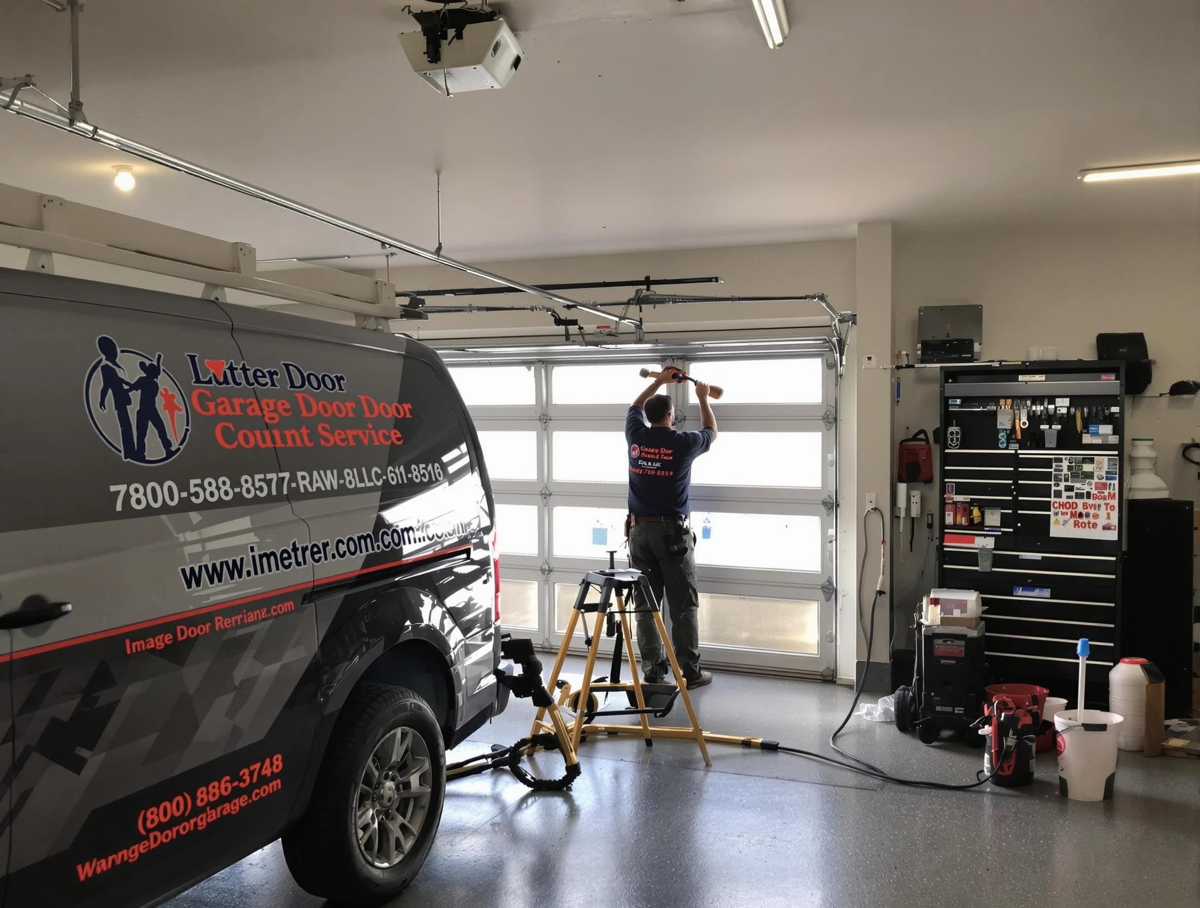 Edgewood Garage Door Repair rapid response team performing same-day repair in Edgewood