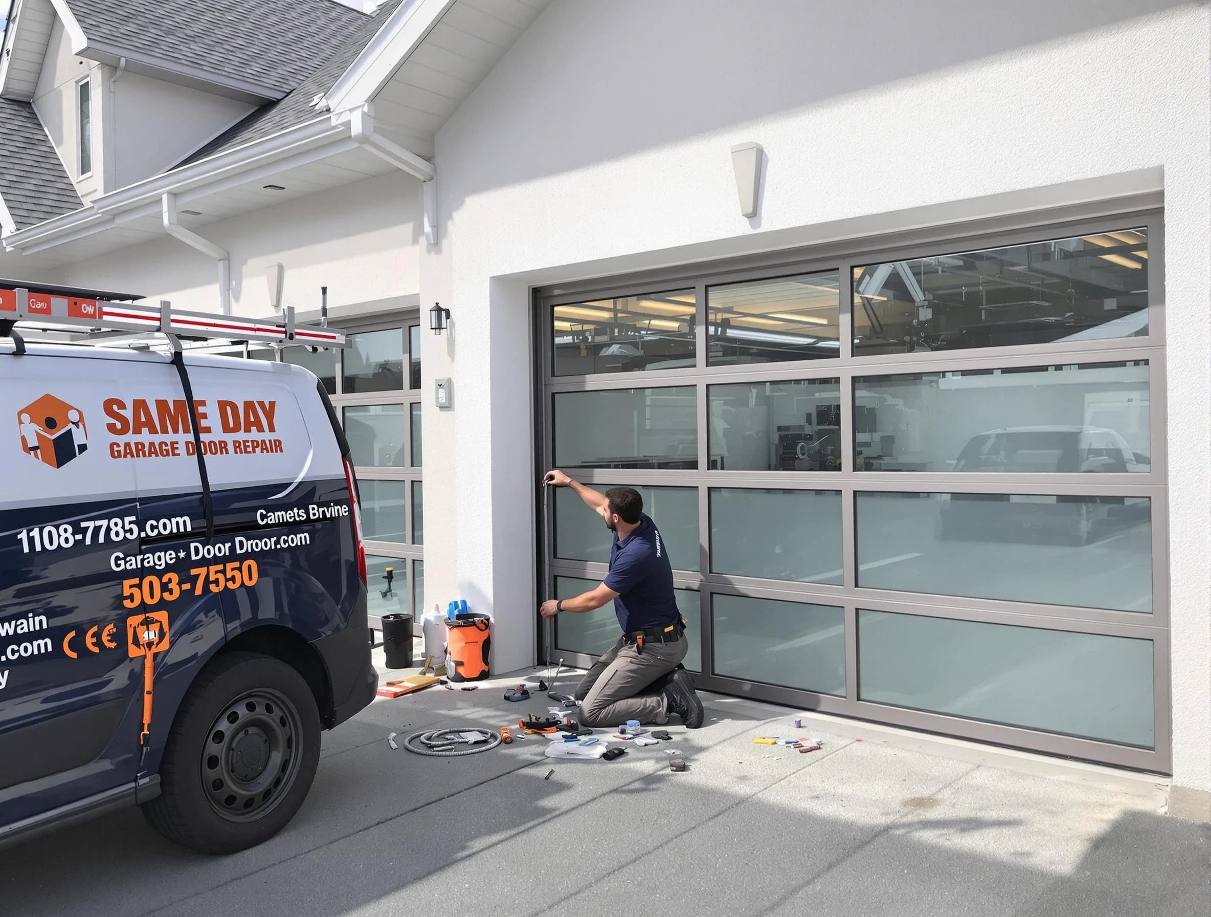 Same-day garage door repair service by Edgewood Garage Door Repair in Edgewood