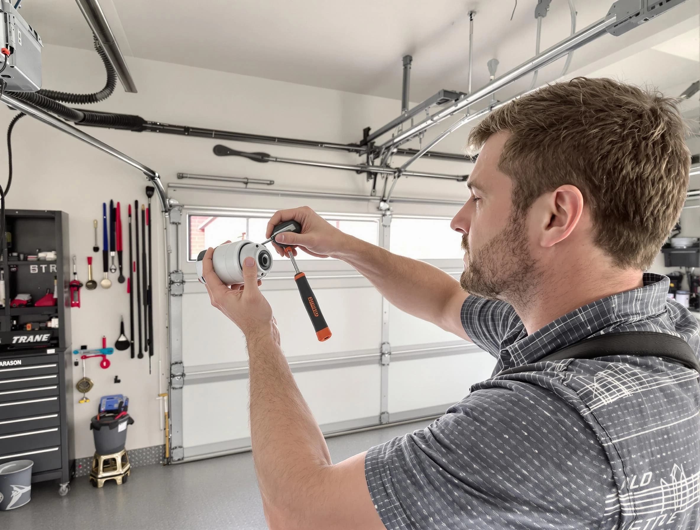 Garage door opener repair service by Edgewood Garage Door Repair in Edgewood