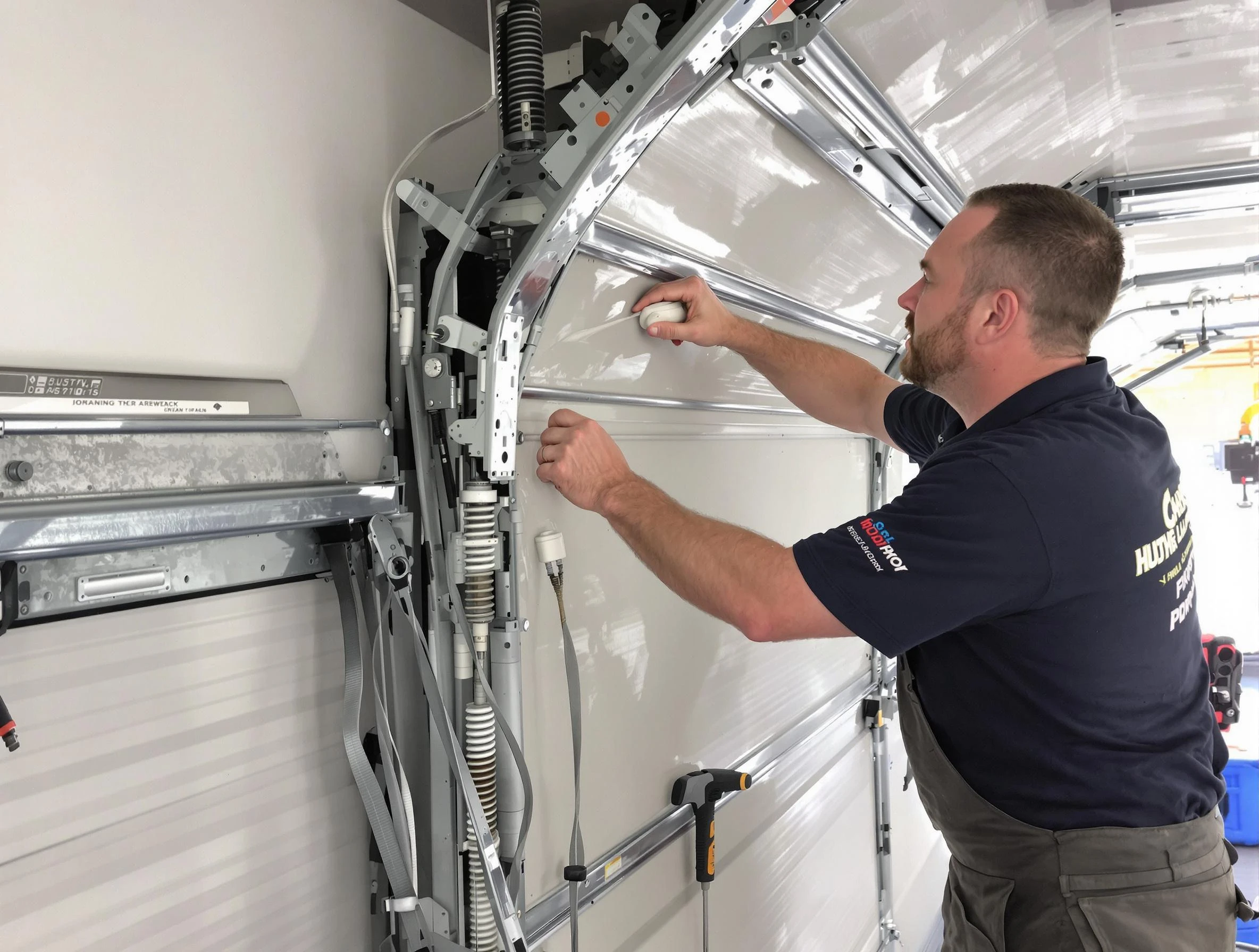 Noisy Garage Door Fix in Edgewood
