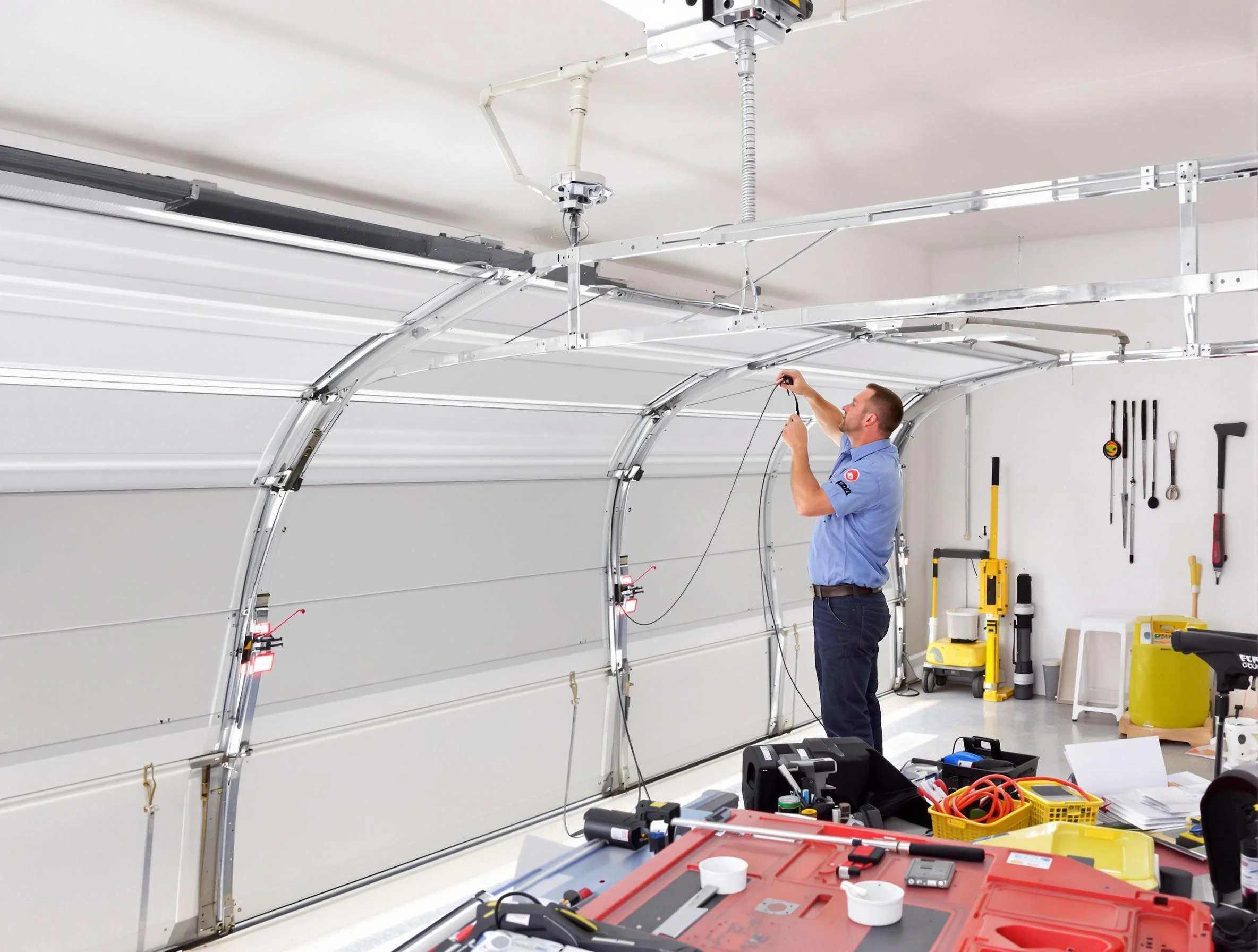Garage door cable repair service by Edgewood Garage Door Repair in Edgewood