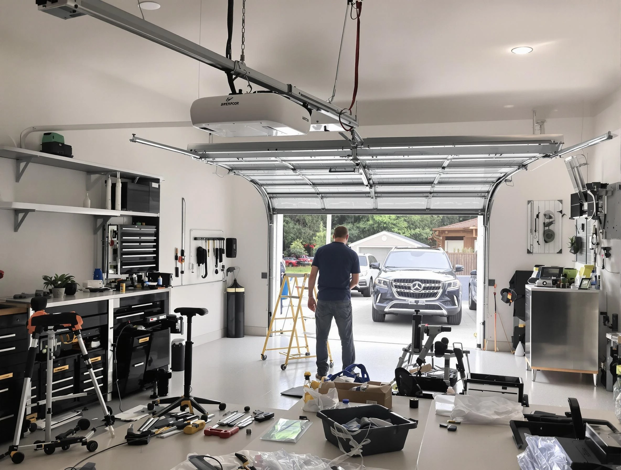 Garage door opener installation by Edgewood Garage Door Repair in Edgewood